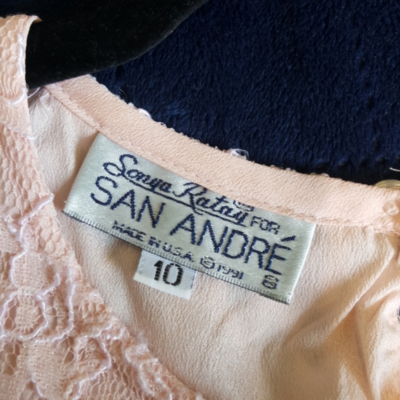 Vintage Pink Lacy Blouse - Picture 4 of 4